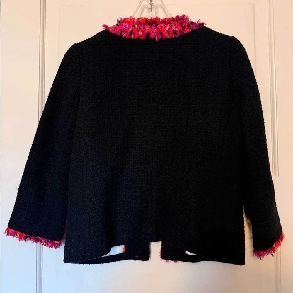 Last chance-Kate Spade Black Blazer with Pink Trim